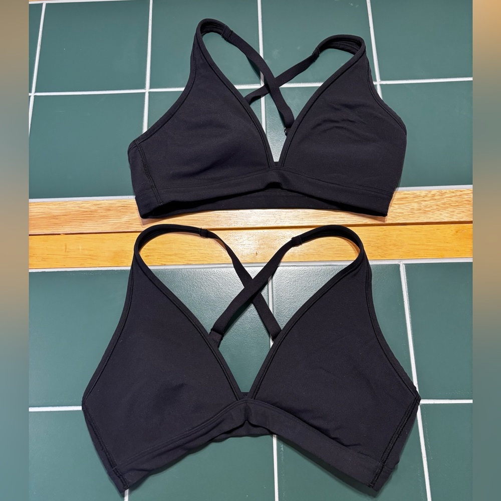 Target All in Motion Triangle Convertible Sports Bra Black Small lot of 2
